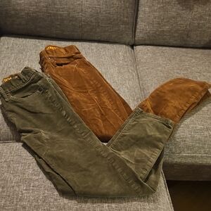 Crewcuts By J crew Corduroy Pants in Brown and Olive